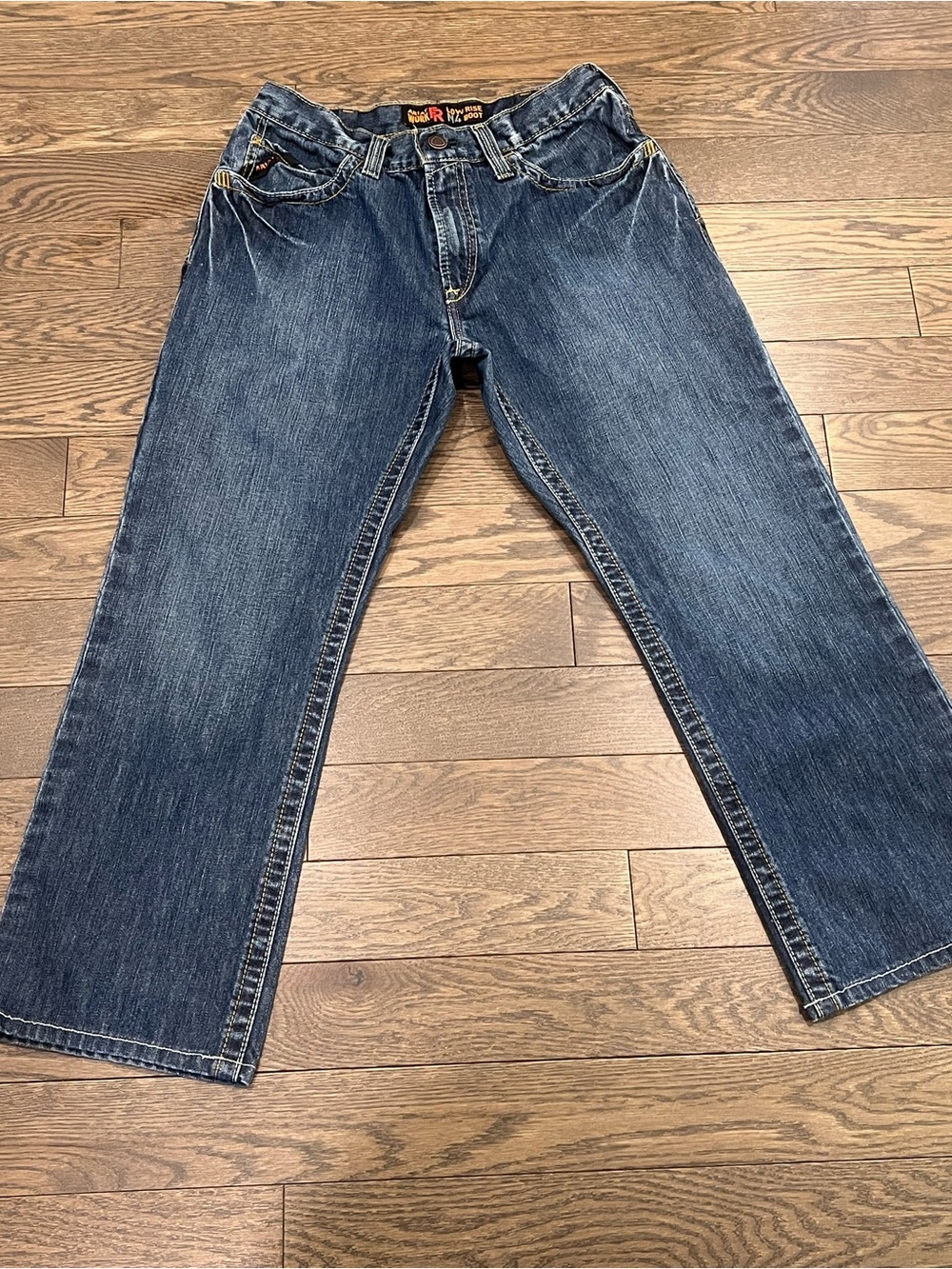 🔥 Ariat Work FR M4 Low Rise Boot Cut Jeans — Size 32 waist